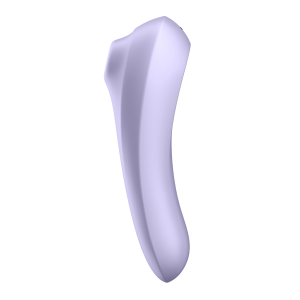 Подвійний смарт вібратор із вакуумною стимуляцією SATISFYER DUAL PLEASURE MAUVE, T360133