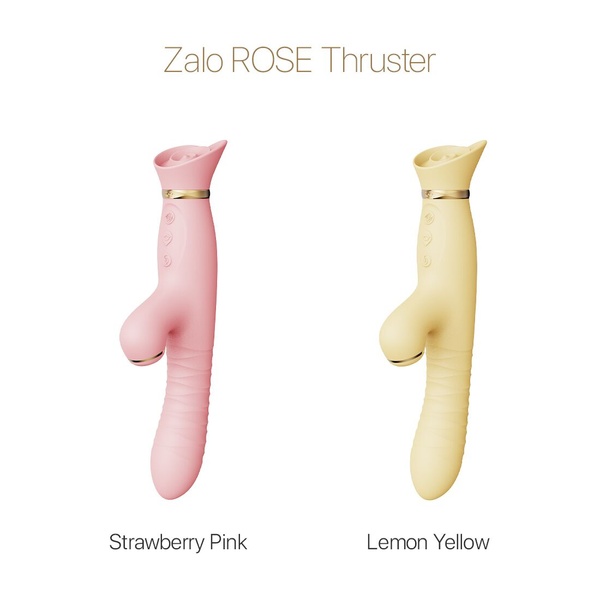 Пульсатор-вибратор с вакуумной стимуляцией клитора Zalo - ROSE Thruster Strawberry Pink SO6682 SO6682 фото