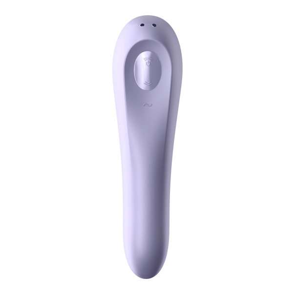 Подвійний смарт вібратор із вакуумною стимуляцією SATISFYER DUAL PLEASURE MAUVE, T360133