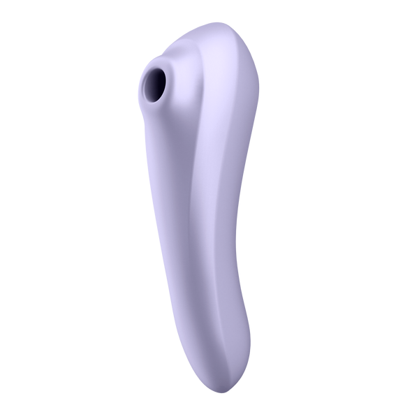 Подвійний смарт вібратор із вакуумною стимуляцією SATISFYER DUAL PLEASURE MAUVE, T360133