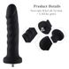 Силиконовый фаллоимитатор для секс-машин Hismith 7.1″ Anal Dildo Black, система KlicLok SO6201 SO6201 фото 2