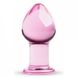 Пробка стекло розовая Gildo Pink Glass Buttplug No. 26 , G60414