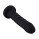 Силиконовый фаллоимитатор для секс-машин Hismith 7.1″ Anal Dildo Black, система KlicLok SO6201 SO6201 фото 1