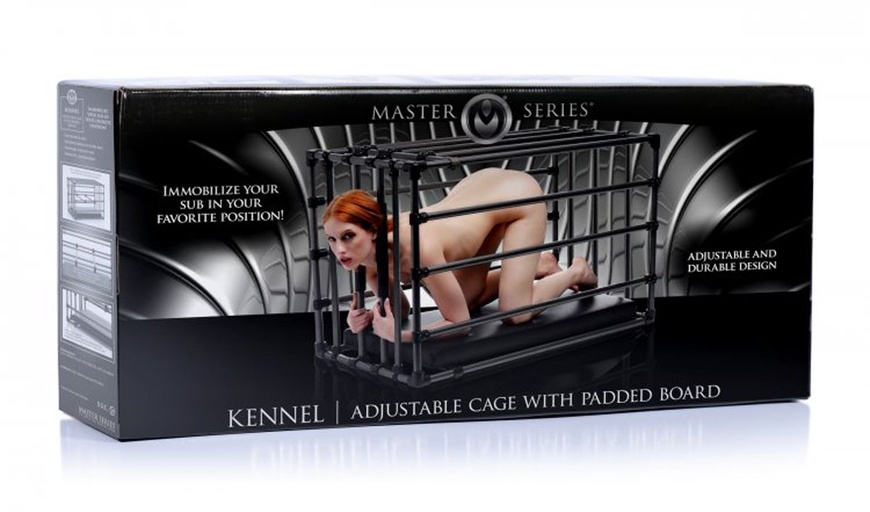 Міцна розбірна клітка для покарань Kennel Adjustable Bondage Cage , SO4425 SO4425 фото