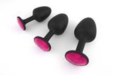 Анальна пробка Dorcel Geisha Plug Ruby XL з кулькою всередині, створює вібрації, макс діаметр 4,5 см Чорний, MD1335 MD1335 фото