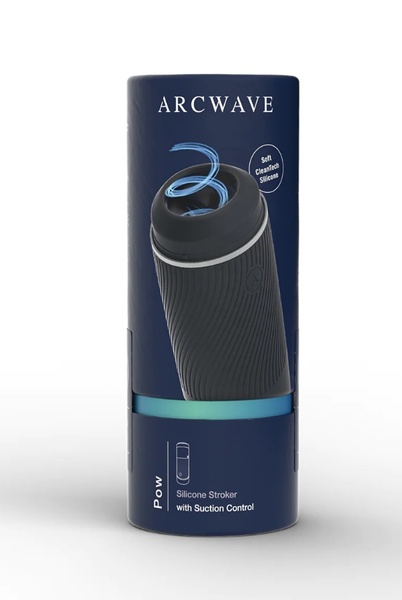 Мастурбатор преміум-класу з контролем всмоктування Arcwave Pow Stroker Black, W44122