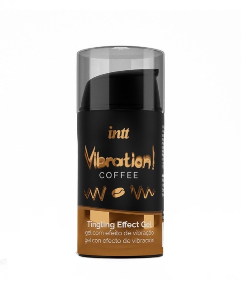 Рідкий вібратор Intt Vibration Coffee (15 мл), густий гель, дуже смачний, діє до 30 хвилин , SO3511 SO3511 фото