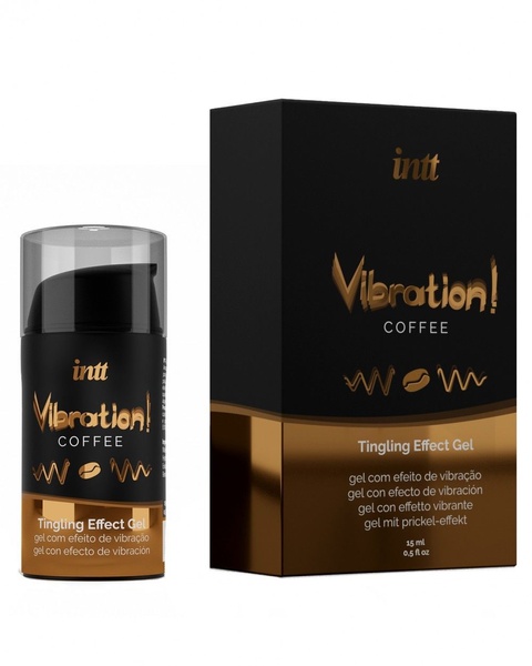 Рідкий вібратор Intt Vibration Coffee (15 мл), густий гель, дуже смачний, діє до 30 хвилин, SO3511 SO3511 фото