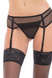 Пояс для панчох SHEER SEDUCTION GARTER BLACK, S/M, 751160BLKSM