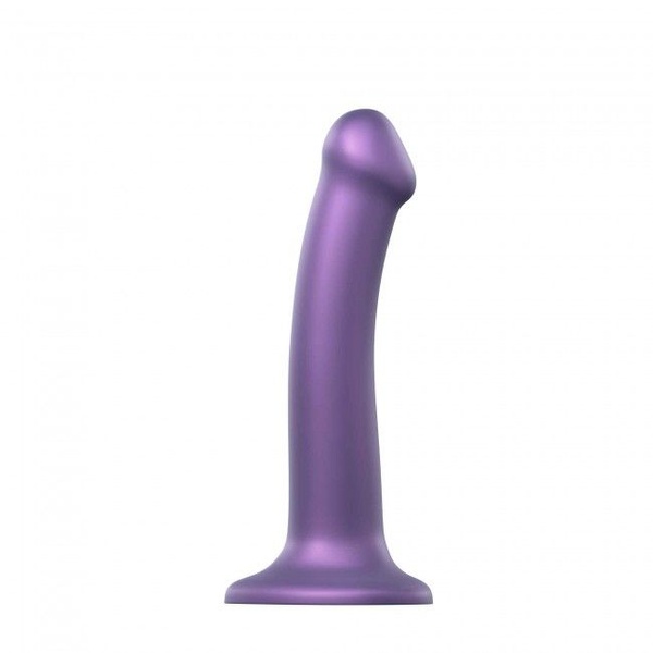 Насадка для страпона Strap-On-Me Mono Density Dildo Violet M, диам. 3,3см, однослойный силикон, гибк SO3570 SO3570 фото