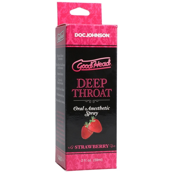 Спрей для минета Doc Johnson GoodHead DeepThroat Spray – Sweet Strawberry 59 мл для глубокого минета SO2801 SO2801 фото