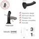 Насадка для страпону Strap-On-Me Mono Density Dildo Violet M, діам. 3,3 см, одношаровий силікон, гну , SO3570 SO3570 фото 5