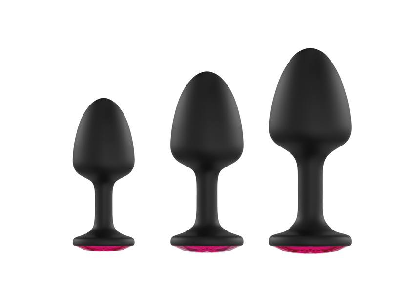 Анальная пробка Dorcel Geisha Plug Ruby XL с шариком внутри, создает вибрации, макс диаметр 4,5см Черный MD1335 MD1335 фото