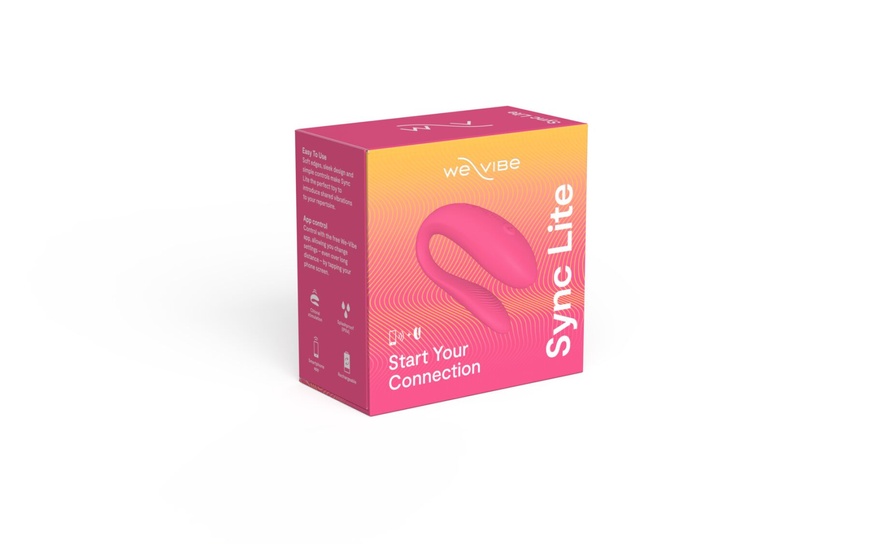 Смарт-вібратор для пар We-Vibe Sync Lite Pink, 10 віброрежимів, можна поєднувати з проникним сексом , SO8766 SO8766 фото