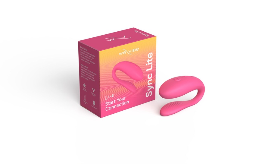 Смарт-вібратор для пар We-Vibe Sync Lite Pink, 10 віброрежимів, можна поєднувати з проникним сексом , SO8766 SO8766 фото