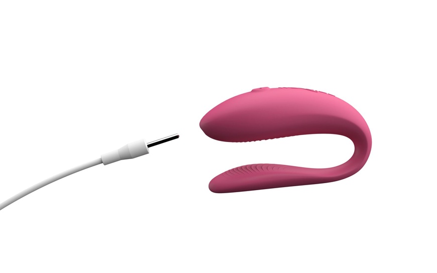 Смарт-вібратор для пар We-Vibe Sync Lite Pink, 10 віброрежимів, можна поєднувати з проникним сексом , SO8766 SO8766 фото