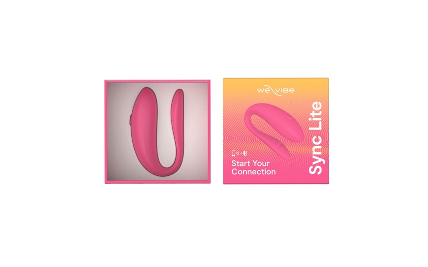 Смарт-вібратор для пар We-Vibe Sync Lite Pink, 10 віброрежимів, можна поєднувати з проникним сексом , SO8766 SO8766 фото