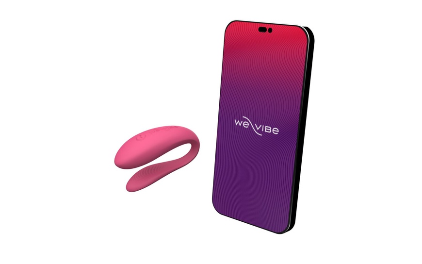 Смарт-вібратор для пар We-Vibe Sync Lite Pink, 10 віброрежимів, можна поєднувати з проникним сексом , SO8766 SO8766 фото