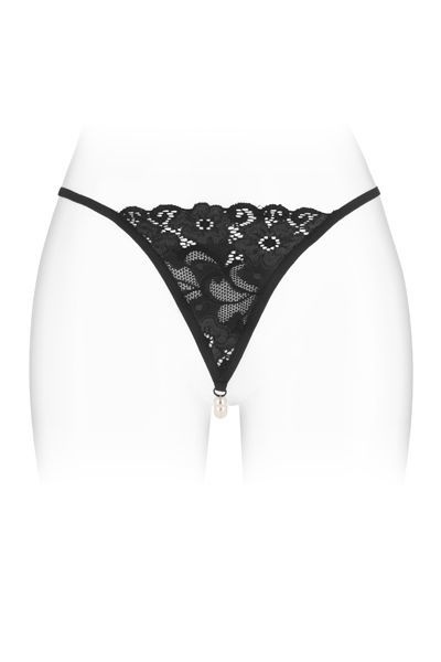 Трусики-стрінги з перлинною ниткою Fashion Secret VENUSINA Black, SO2248 SO2248 фото