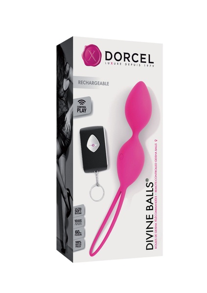 Вагинальные шарики Dorcel Divine Balls, диаметр 3,5 см, масса 91г Розовый MD1472 MD1472 фото