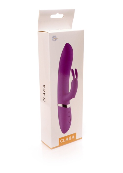 Вибратор-кролик CLARA Purple 12 функций вибрации и 6 пульсаций USB , 26-00120