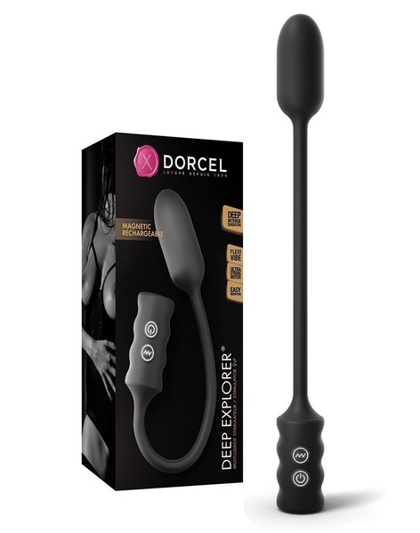 Виброяйцо Dorcel Deep Explorer, подходит для вагинальной и анальной стимуляции, мощное Черный SO2948 SO2948 фото