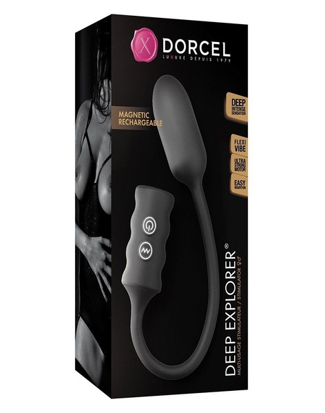 Виброяйцо Dorcel Deep Explorer, подходит для вагинальной и анальной стимуляции, мощное Черный SO2948 SO2948 фото