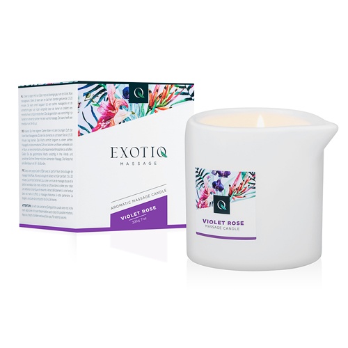 Масажна свічка Exotiq Massage Candle Violet Rose 200 г, EX-MC-02-200