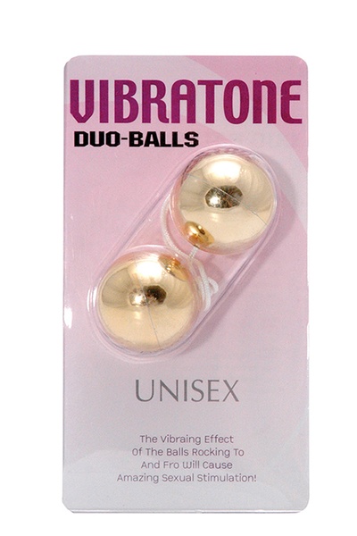 Вагінальні кульки DUO BALLS, GOLD , DT50482