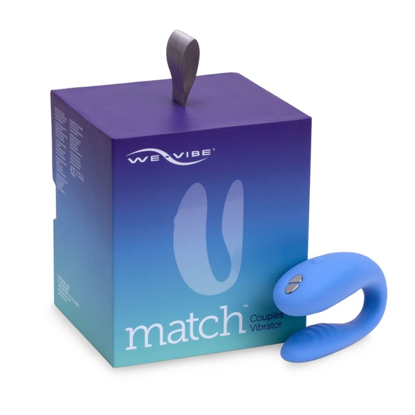 Вибратор для пар We-Vibe Match с пультом ДУ Синий SO2052 SO2052 фото