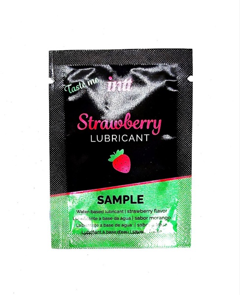 САШЕТ Їстівний лубрикант зі смаком полуниці INTT Strawberry Lubricant, N16103 (САШЕТ) N16103 (САШЕТ) фото