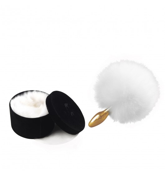 Анаальная пробка Upko Rabbit Fur Bunny Tail Small Butt Plug , U64231