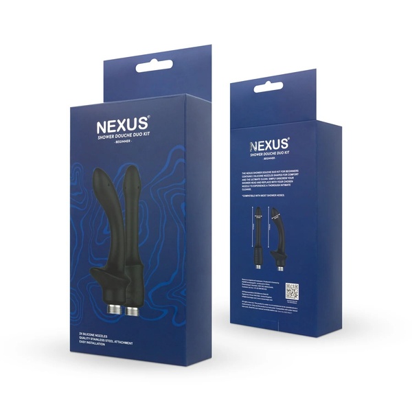 Набор насадок для анального душа Nexus BEGINNER Shower Douche Duo Kit - Black SO9857 SO9857 фото