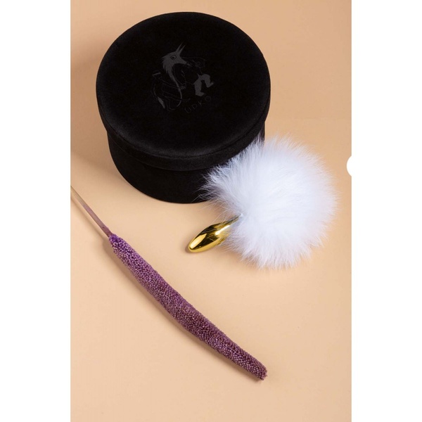 Анаальная пробка Upko Rabbit Fur Bunny Tail Small Butt Plug , U64231