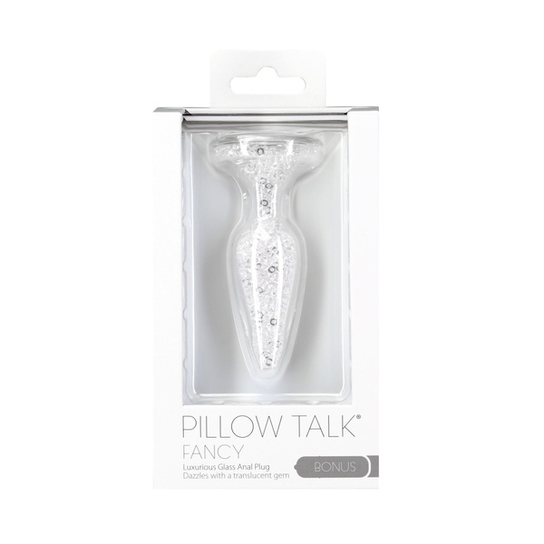 Скляна анальна пробка Pillow Talk Fancy Luxurious Glass Anal Plug, ⌀3,1см, віброкуля в подарунок , SO6833 SO6833 фото