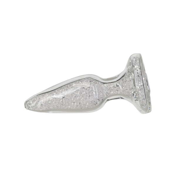 Скляна анальна пробка Pillow Talk Fancy Luxurious Glass Anal Plug, ⌀3,1см, віброкуля в подарунок , SO6833 SO6833 фото