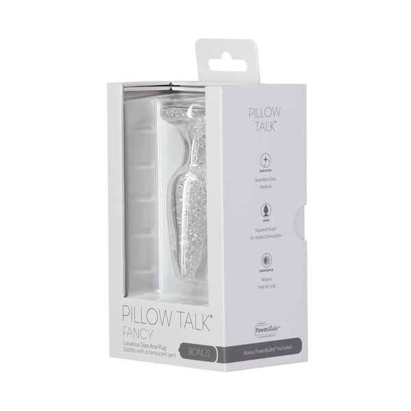 Скляна анальна пробка Pillow Talk Fancy Luxurious Glass Anal Plug, ⌀3,1см, віброкуля в подарунок , SO6833 SO6833 фото