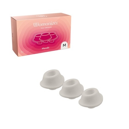 Змінні насадки на Womanizer Premium та Classic сірі, розмір М, WZ162HM8