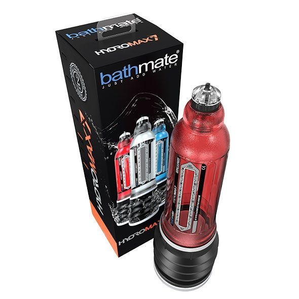 Гідропомпа Bathmate Hydromax 7 Red (X30), для члена довжиною від 12,5 до 18 см, діаметр до 5 см Червоний, HM-30-BR HM-30-BR фото