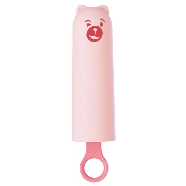 Вібратор CuteVibe Teddy Pink (Black Dildo), реалістичний вібратор під виглядом морозива , SO6547 SO6547 фото