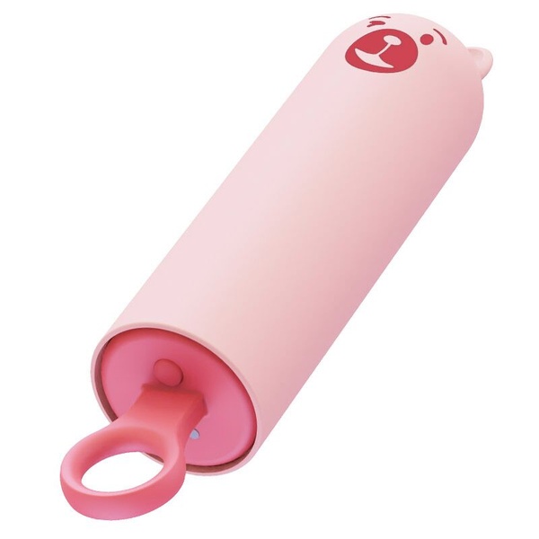 Вібратор CuteVibe Teddy Pink (Black Dildo), реалістичний вібратор під виглядом морозива , SO6547 SO6547 фото