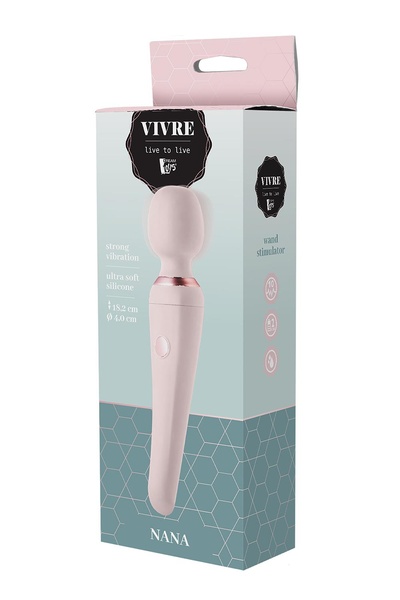 Вибратор микрофон Dream Toys Vivre Bodywand Nana розовый, 18.2 х 4 см , DT21959