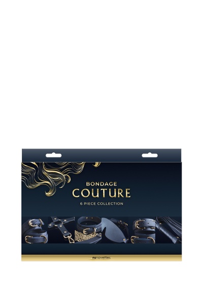 Набір для BDSM 6 предметів BONDAGE COUTURE 6 PIECE KIT BLUE , T280884