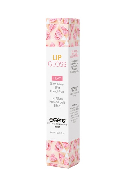 Блеск для оральных ласк EXSENS LIP GLOSS STRAWBERRY 7,4ML , T252338