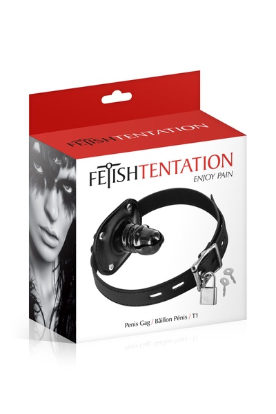 Кляп с маленьким фаллоимитатором Fetish Tentation Penis Gag T1 SO4040 SO4040 фото