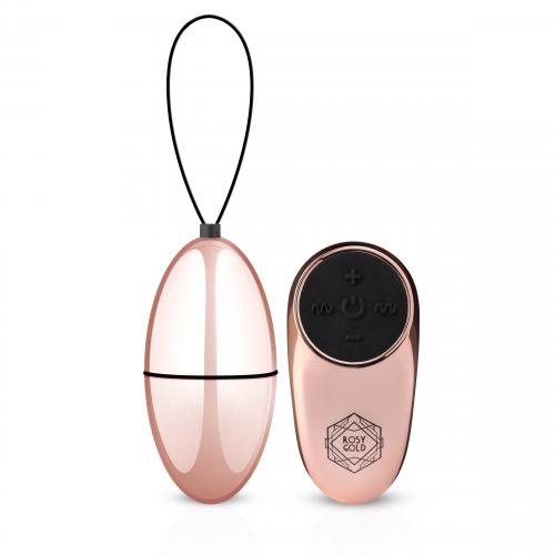 Віброяйце з пультом управління на батарейках Rosy Gold-New Vibrating Egg , 00803 /RG002