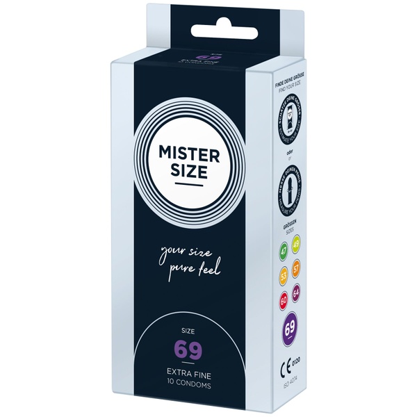 Презервативы Mister Size - pure feel - 69 (10 condoms), толщина 0,05 мм SO8048