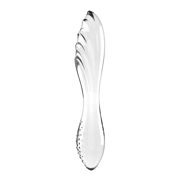 Двосторонній скляний дилдо Satisfyer Dazzling Crystal 1 Transparent, дуже міцний, без стопера , SO8785