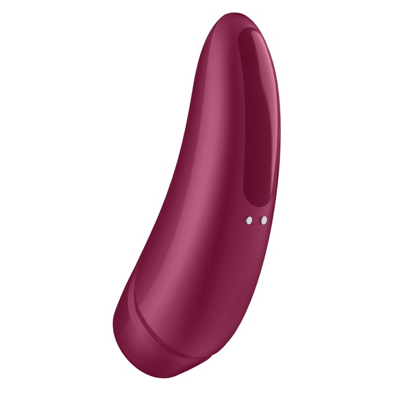 Вакуумний кліторальний стимулятор Satisfyer Curvy 1+ Rose Red з керуванням через інтернет , SO3780 SO3780 фото