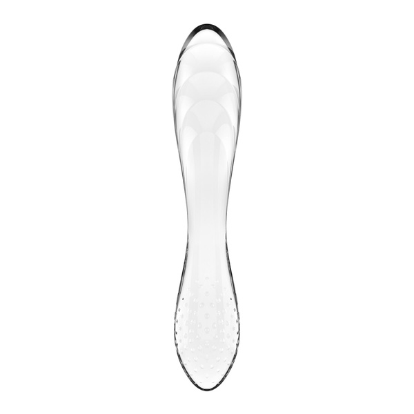 Двосторонній скляний дилдо Satisfyer Dazzling Crystal 1 Transparent, дуже міцний, без стопера , SO8785